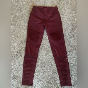 Burgundy Alo Leggings